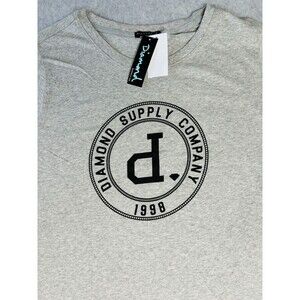 Men’s Diamond Supply‎ Co Grey Short Sleeve Graphic Tee Size Small Graphic Shirt